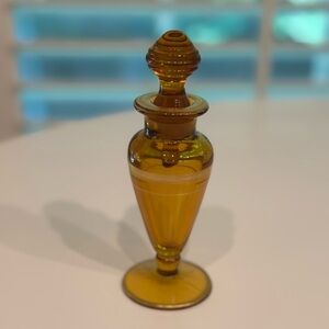 Amber Glass Decorative Vase